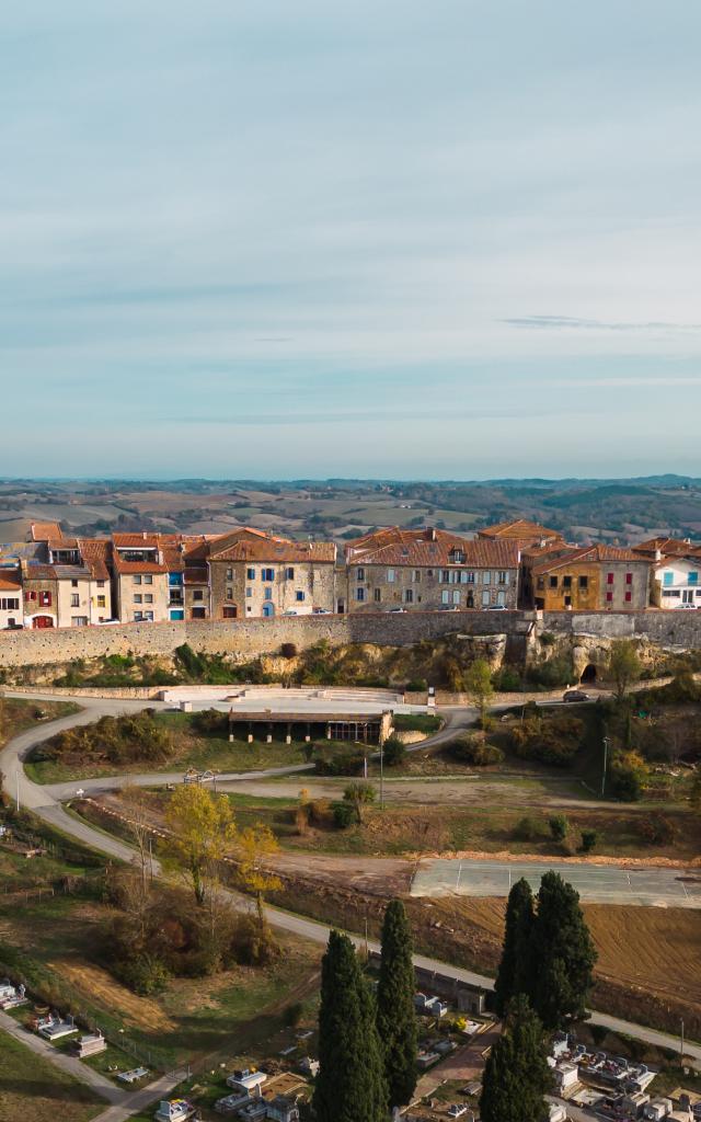Vue en drone du Carla-Bayle