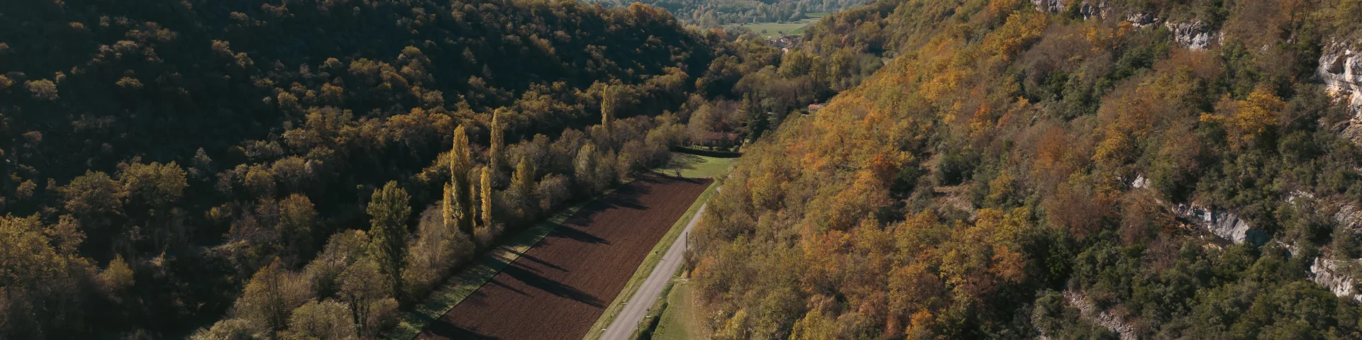 Point de vue vers le sud au Mas d'Azil